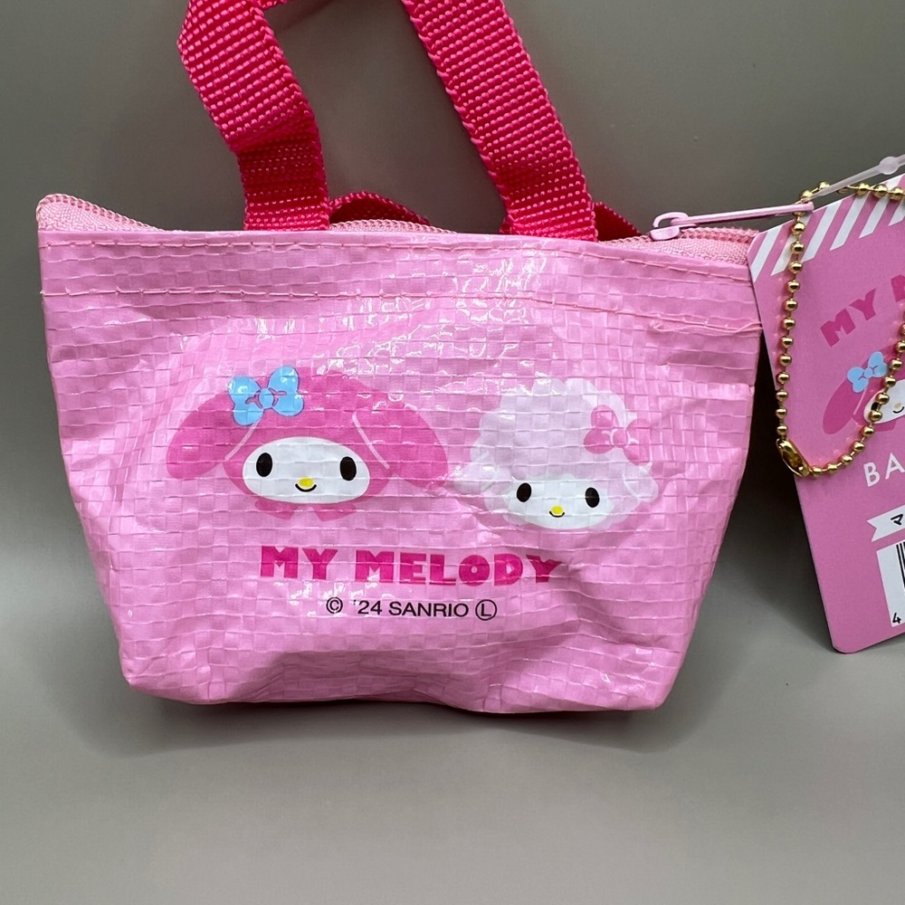 ✨ My Melody Mini Tote Bag Charm – Sanrio 2024 Pink Micro Bag (New w/ Tags) ✨ - Picture 2 of 3
